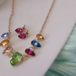 Necklace earrings set